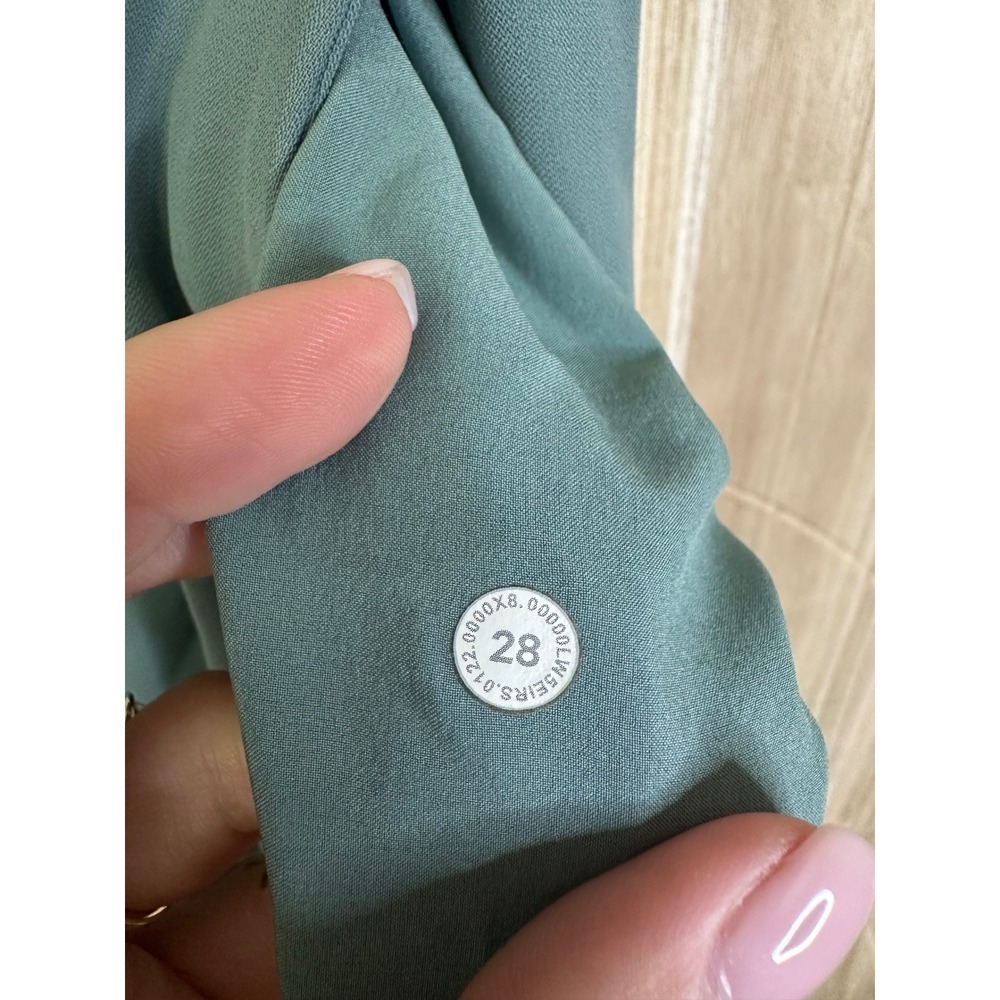 Lululemon Dynamic Days Pant *Travel WovenTidewater‎ Teal Size 28 - Picture 9 of 12